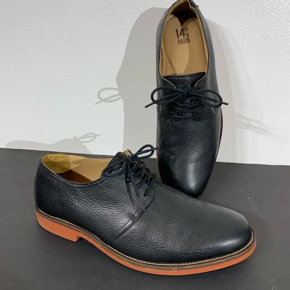 14th & Union Black Leather Oxford Dress Shoes - Size 10.5 Black Oxford Shoes Women | Consciously handcrafted in Europe  main image 4